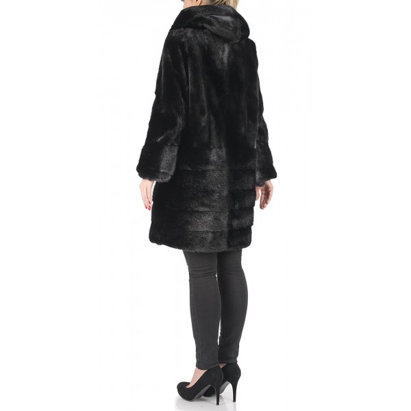 Полупальто из меха норки